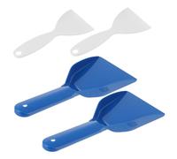 HEMOTON Pelle à Neige Plastique 4 Pièces pour Déneigement Extérieur et Grattoir à Glace la Cuisine, Ensemble Utilitaire Polyvalent, Léger et Ergonomique, pour Congélateur et Réfrigérateur