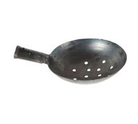 HEMOTON Pelle en Fer Robuste Perforée pour Nettoyage Canalisations Jardin, Outil De Dragage Léger, Louche Ronde Taille 20 Adaptée Au Jardinage Et Travaux Agricoles