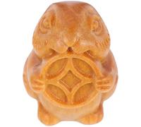 HEMOTON Pendentif Lapin en Bois de Santal, Breloque Lapin, Orange, Rétro et Délicat, Accessoire D'artisanat et Décoration DIY pour Création de Bijoux