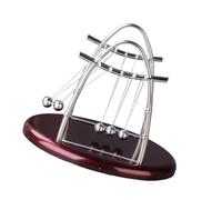 HEMOTON Pendule de Newton Arc Small, à Cinq en Métal, Décoration Bureau et Apprentissage Scientifique pour Garçon et Filles, Équilibre et Dynamique Énergétique