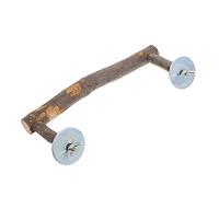HEMOTON Perchoir pour Perroquet Moyen Support Multifonctionnel avec Bol Alimentaire Accessoire de Cage pour Oiseaux Naturel et Durable