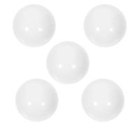 HEMOTON Perles Rondes Blanches de Roulette 12 Mm, Lot de 5 Pièces pour Roue Diamètre 8-12 Pouces, Accessoires pour Jeu de Société Roulette Russe et Poker, Billes de Roue Solide