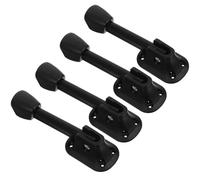 HEMOTON Pieds de Table à Manger Accessoires Robustes Pliables en Fer Noir, Lot de 4 Pièces Haute Dureté pour Meubles et Pieds de Table Pliants
