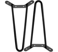 HEMOTON Pieds De Table Basse en Épingle À Cheveux 6 Pouces 15.60X24.50X6.00 Cm Pieds Métalliques pour Meubles Faciles À Installer pour Bureau Et Table