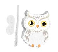 HEMOTON Piñata Set Chat Hibou avec et Bandeau Décoration Animale pour Fête Danniversaire Garçon Fille Jeu Interactif pour Garçons et Filles Accessoire Thème Jungle et Halloween