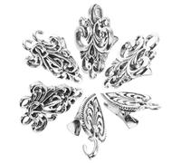 HEMOTON Pince à Foulard Chinoise Vintage en Alliage de Zinc Attache Qipao 3 Pièces Petites Pinces à Vêtements Multifonctions pour Femme Accessoires Couture Élégants