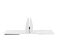 HEMOTON Pince de Fixation pour Séparateurs D'écran de Bureau en Alliage D'aluminium Blanc, Support Auto-adhésif Réglable pour Panneaux de Séparation de 4 à 20 Mm, Accessoire Polyvalent