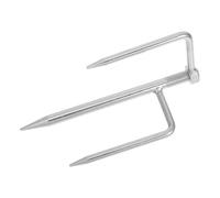 HEMOTON Piquet de Sol pour Parasol de Plage Petit Modèle, Ancrage Sable Robuste Galvanisé, Support Parasol Trépied 3 Branches, Fixation Stable en Extérieur pour Camping et Jardin