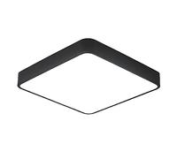 HEMOTON Plafonnier et Design Créatif Carré en Pvc Noir LED Moderne Luminaire de Plafond Décoratif Résistant Lumière Plafond Intérieur Élégante pour Salon et Balcon