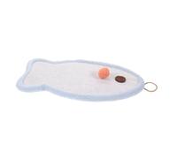 HEMOTON Planche à Gratter pour Chat Sisal Durable avec Corde Suspendue Surface Antidérapante pour Réduire Comportements Destructeurs Accessoire Pratique et Stable pour Chat Bleu Baleine