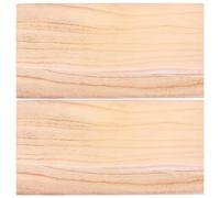 HEMOTON Planche en Bois Massif Rectangulaire Beige pour Organisation Flexible et Usage Intensif 2 Pièces Dimensions 40x20 Cm Espace de Vie ou Bureaux
