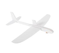 Hemoton Planeur en mousse à peindre en forme d'avion - Design blanc pour s'amuser en plein air pour les débutants et les créatifs garçons et filles - Planeurs en mousse volante uniques pour des heures