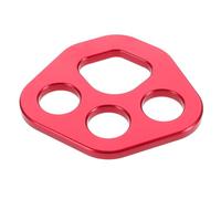 HEMOTON Plaque de Gréement Aluminium pour Escalade Plaque de Force Diviseur avec Quatre Équipement Portable pour Aventuriers Convient Aux Débutants