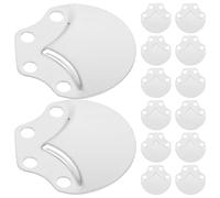 HEMOTON Plaques D’Écailles en Métal Argenté Miroir 100 Pièces pour Fabrication D’Armures Médiévales Matériel pour Costumes de Chevalier Fournitures Cosplay et Jeux de Rôle Historiques