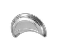 HEMOTON Plateau Acier Inoxydable Forme Croissant Assiette Repas Légère Et Facile à Nettoyer Plateau De Service Compact pour Table à Dîner Et Occasions Festives