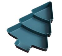 HEMOTON Plateau de Fruits Secs Forme de Sapin de Noël Assiette de Service pour Snacks et Bonbons Plateau Décoratif pour Réunions Familiales