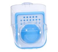 HEMOTON Plateau De Nourriture pour Oiseaux avec Séparateur Distributeur Eau Transparent Bol Eau pour Perroquets Capacité Importante pour Cage