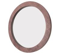 HEMOTON Plateau Décoratif Accessoire Pratique et Raffiné Rond Vintage en Bois et Acrylique, Robuste et Élégant pour Coiffeuse ou Anniversaires