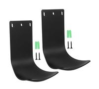 HEMOTON Plateau Porte-savonnette en Plastique Noir 2pcs Drainage Automatique et Design Moderne, Résistant aux Dommages, pour Salle de Bain et Usage Domestique