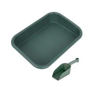 HEMOTON Plateau Rectangulaire en Plastique pour Pots de Fleurs et | Catcher D’eau Stable, Surveillance Simple du Niveau, Usage Intérieur Bureaux, Mini Pelle Incluse