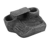 HEMOTON Plateforme de Basking pour Tortues Rampe Descalade Vivid pour Aquarium Décoration de Bassin Tortue et Cage Terre Support Reptile Lézards et Amphibiens Moyenne Double Cup