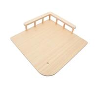 HEMOTON Plateforme d'escalade pour Chat en Bois Surface Antidérapante Épaisse, Design Pied, pour Meubles pour Chat en Chambre, Assemblage Facile DIY