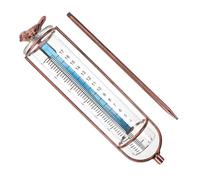 HEMOTON Pluviomètre Extérieur Tube de Remplacement Verre Gradué pour Jardin et Pelouse Mesure Précise Stable et Décoration Élégante