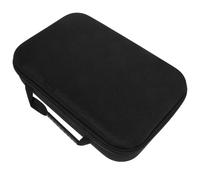 HEMOTON Pochette à Outils Noire en Tissu, Rangement Compact pour | Format Rectangulaire, Transport Facile, Organise Petits Outils et Accessoires de Perceuse, Usage Intérieur