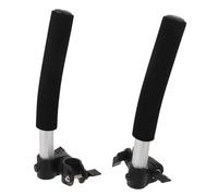 HEMOTON Poignées de Fauteuil Roulant Allongées Universelles 27,5 Cm, Accessoires Antidérapants pour Poussette et Fauteuil Électrique, Prolongateurs de Poignées Réglables pour Aidants, Kit