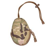 HEMOTON Porte-Clés Antivol à Fermeture Éclair Mini Pochette Compacte en Nylon Couleur Camouflage Corde Rétractable Portefeuille Portable Léger pour Outdoor Voyage et Usage Quotidien
