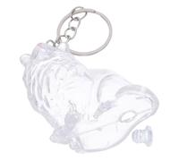 HEMOTON Porte-clés Collecteur de Poils de Chat Transparent Boîte de Rangement Capsule Souvenir pour Poils Animal Conteneur Commémoratif Portable pour de Compagnon