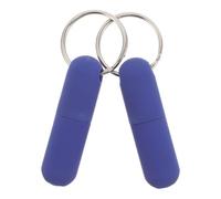HEMOTON Porte-clés Emporte-pièces à Cigares en Métal Lot de 2, Outil Coupe-cigares Perforation Compact Bleu, Mini Outil pour Ouvrir Trou Cigare, Accessoire Portable pour Amateurs