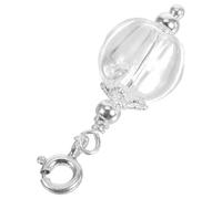 HEMOTON Porte-clés Fiole en Verre Transparent 10ml pour Huiles Essentielles Pendentif Parfum, Usage Polyvalent et Conservation D'arôme, pour Voyage et Loisirs Créatifs