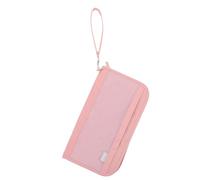 HEMOTON Porte-Passeport Voyage Oxford avec Protection RFID Organisateur Documents de Voyage Multifonction pour Femme Pochette Pratique pour Papiers et Cartes Sac Antivol Compact Rose