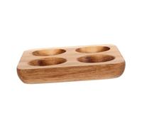 HEMOTON Porte-œufs Plateau Carré Élégant et Incassable en Bois Marron pour Organiser Plusieurs Œufs pour Réfrigérateur et Comptoir la Maison ou Salle à Manger