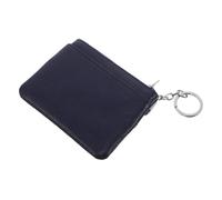 HEMOTON Portefeuille Porte-clés Titulaire de la Carte d'identité Mini-Bourse de Monnaie Sac de cosmétique Pochette de Trousseau Portefeuille de Voyage Organisateur de Cartes de crédit Blue