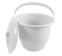 HEMOTON Pot de Chambre Unisexe Plastique avec Couvercle, 23x19x24 Cm, Urinoir Portable Léger et Hermétique, Seau à Urine Réutilisable pour Garçon et Filles, Adultes, Usage Domestique