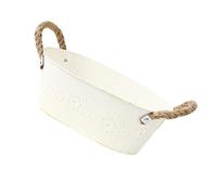 HEMOTON Pot de Fleurs avec Poignée Grand Pot de Fleurs Vintage à Détails Conteneur Décoratif pour Fraîches ou Séchées pour Jardin et Intérieur