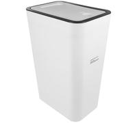 HEMOTON Poubelle à Couvercle à Pression Blanche 10l en Pp pour Bureau