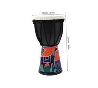 HEMOTON pour enfants tambour de djembe débutant pour gamin tambour de djembe en bois pour les enfants instrument de percussion africain africains plastique