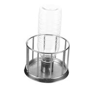 HEMOTON pour Tortue Acier Inoxydable Mini Distributeur Eau et Nourriture pour Reptiles Terrestres Bol Robuste et Multifonction pour Petits Tortues