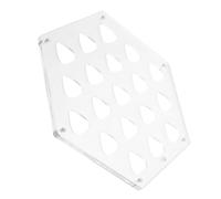HEMOTON Présentoir Hexagonal Mural pour Médiators de Guitare, 19 | Acrylique Transparent, Fixation Magnétique, pour Musique à Maison, Collectionneurs et Musiciens