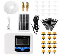 HEMOTON Programmateur D’arrosage à Double Pompe, Abs, Solaire USB, Pi67 | Débit Réglable 850ml/min, Batterie 1200 Mah, Veille Longue, pour Fleurs, Balcon et Jardin
