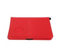 HEMOTON Protège-Cartes de Score de Golf en Cuir PU Rouge, Carnet de Parcours Compact 16x11x1,5 Cm, Porte-Carte Rigide pour Suivi Précis des Scores, Accessoire Léger pour Sports de Plein