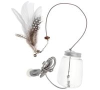 HEMOTON Qui Fuit pour Animaux De Compagnie Traiter Chiot Mâcheurs Distribution pour Chien Peluche De Broyage pour Chien Distributeur Jouets pour Chiens Chèvre Plastique