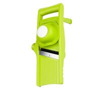 HEMOTON Râpe à Légumes Manuelle Multifonction, Trancheuse Cuisine | Abs, Pp, Acier 304 et 420, Vert, pour Concombre et Gingembre, Rangement en Tiroir