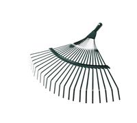 HEMOTON Râteau à Feuilles Métal à 22 Dents pour Jardinage, Outil de Nettoyage Extérieur, Manche Bois, Couleurs Aléatoires Orange/Vert, Râteau de Jardin Multifonction Couleur Aléatoire