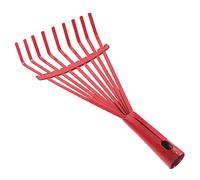 HEMOTON Râteau à Feuilles Mortes sans Manche Neuf Dents en Acier Robuste pour Jardinage à Main Et Ameublissement du Sol, Outil Multifonctionnel De Jardin Ou Travail Terre, Utilisation Extérieure