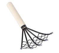 HEMOTON Râteau à Filet pour Fruits De Mer à Manche Outil De Râteau pour Déterrer Coquilles Grattoir à Boues à Creuser