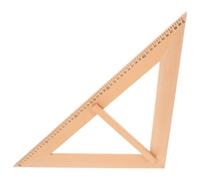 HEMOTON Règle Triangulaire D’enseignement en Bois, Grosse, Poignée Intégrée | Marquages Clairs, Manipulation sur Tableau, Démonstrations en Classe, pour Éducateurs Stem et Enseignants